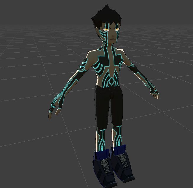 Demifiend in unity with shaders