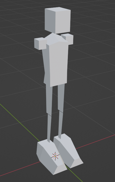 Starting model for demifiend in blender