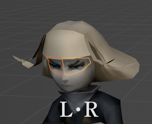 Comparison between two ways of using mesh plattes, L/R eye system and a conjoined eye system (both)